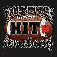 You Better Hit Somebody Game Day Football Season For Moms Women's Tank Top thumb 5