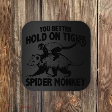 You Better Hold On Tight Spider Monkey Coaster