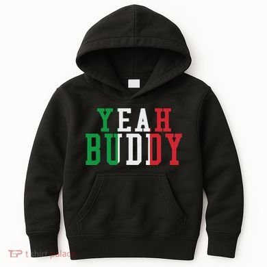 Yeah Buddy Italian Flag Colors Kids Hoodie