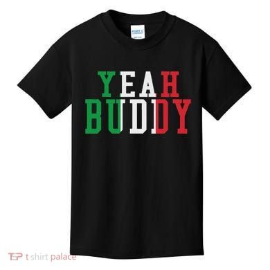 Yeah Buddy Italian Flag Colors Kids T-Shirt