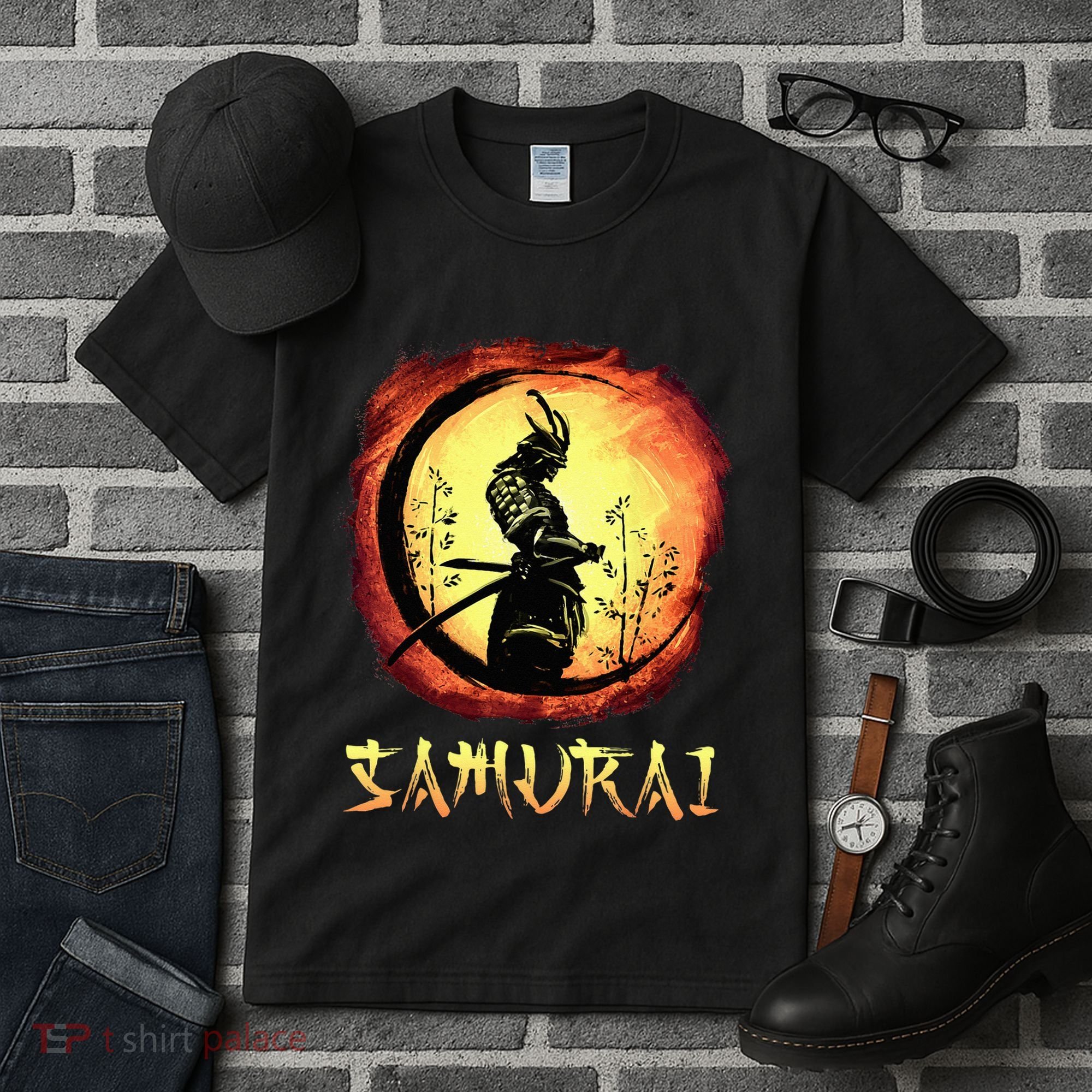 Yasuke Black Japanese Samurai Bushido Warrior Japan Katana Tall T-Shirt