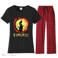 Yasuke Black Japanese Samurai Bushido Warrior Japan Katana Women's Flannel Pajama Set thumb 0