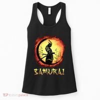 Yasuke Black Japanese Samurai Bushido Warrior Japan Katana Women's Tank Top thumb 0