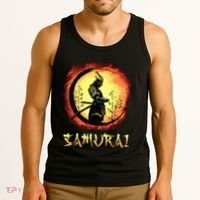 Yasuke Black Japanese Samurai Bushido Warrior Japan Katana Tank Top thumb 3