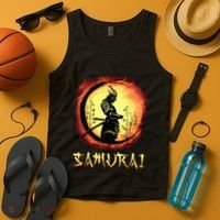 Yasuke Black Japanese Samurai Bushido Warrior Japan Katana Tank Top thumb 4
