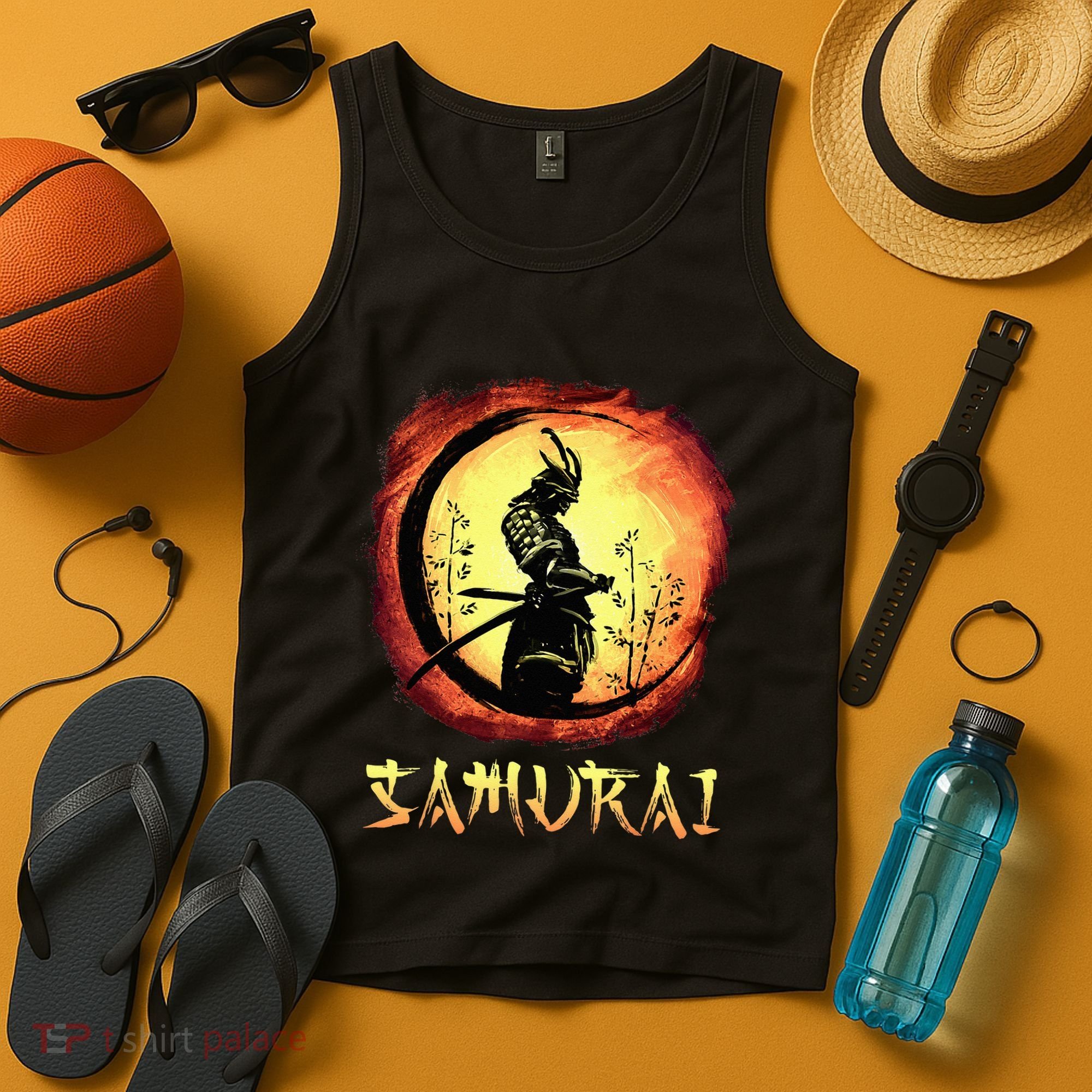 Yasuke Black Japanese Samurai Bushido Warrior Japan Katana Tank Top