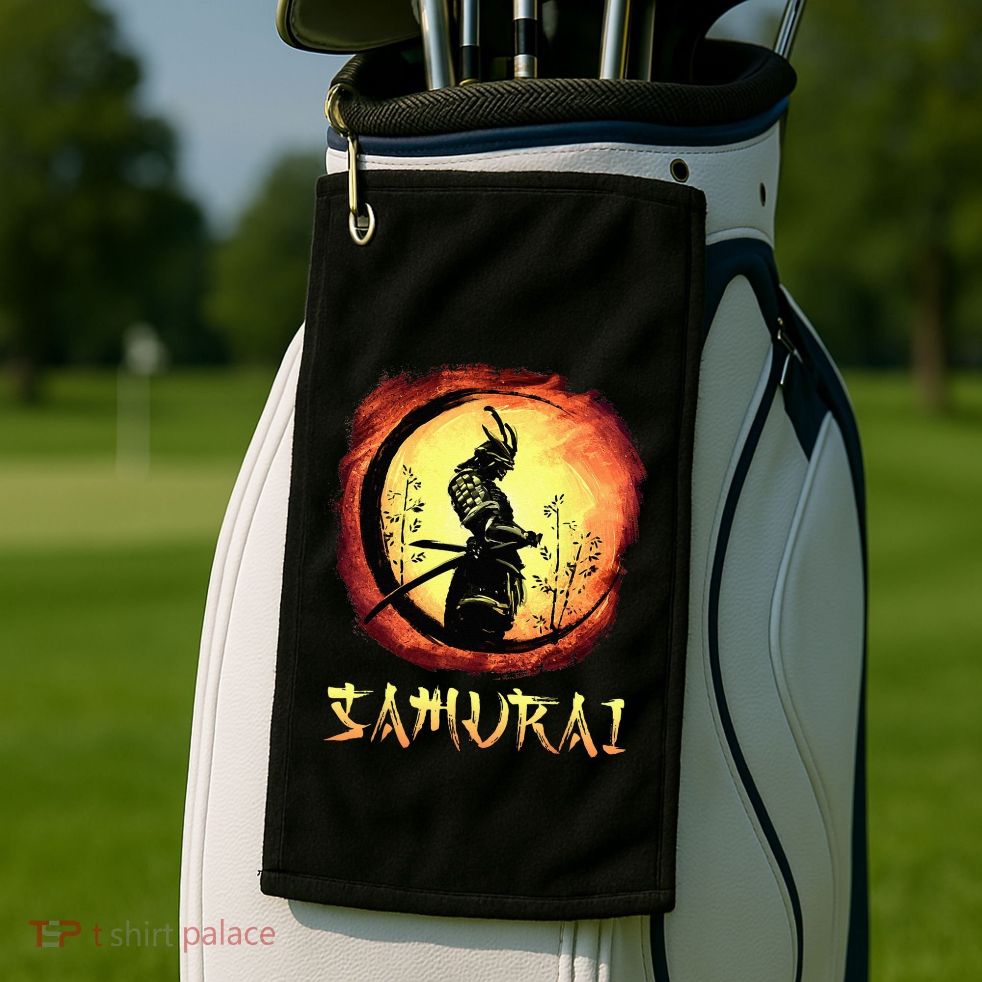 Yasuke Black Japanese Samurai Bushido Warrior Japan Katana Golf Towel