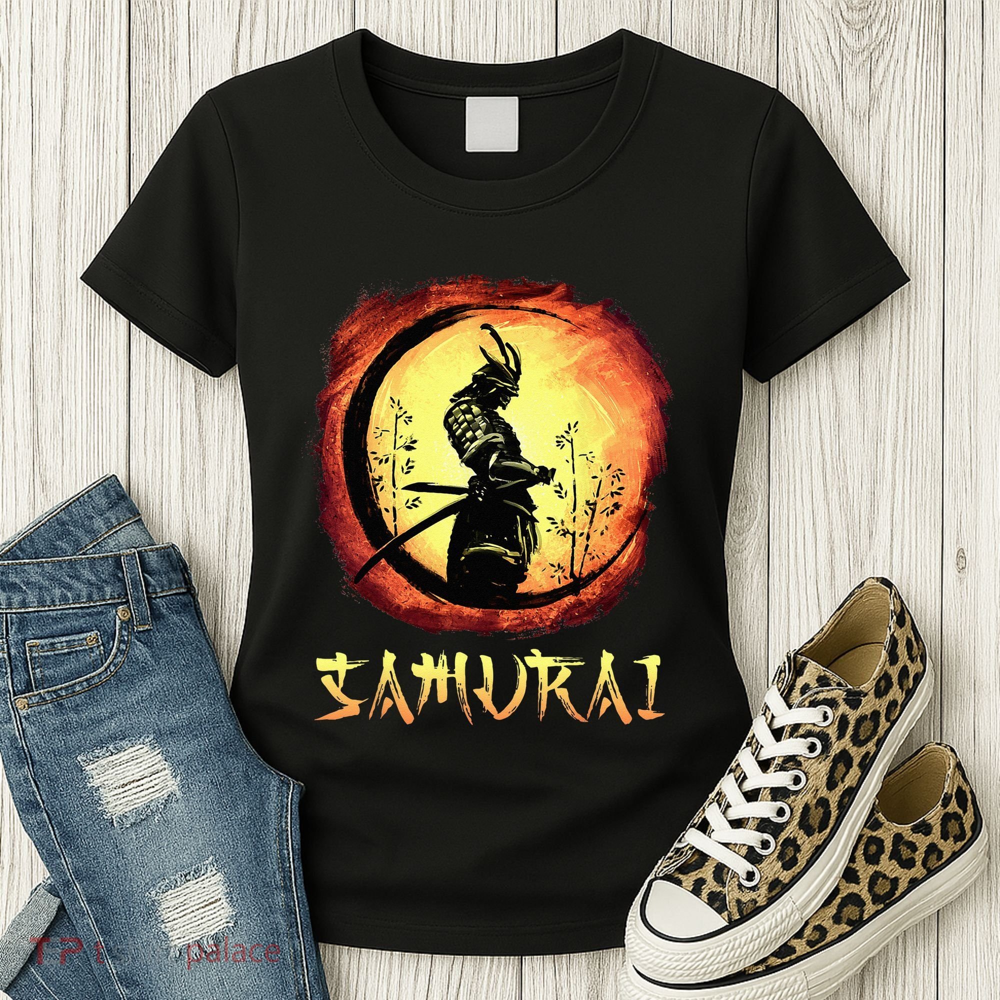 Yasuke Black Japanese Samurai Bushido Warrior Japan Katana Women's T-Shirt