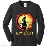 Yasuke Black Japanese Samurai Bushido Warrior Japan Katana Kids Long Sleeve Shirt thumb 0