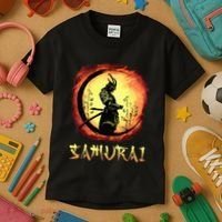 Yasuke Black Japanese Samurai Bushido Warrior Japan Katana Kids T-Shirt thumb 3