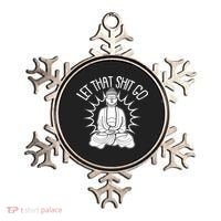 Yoga Buddha Let That Shit Go Ornament thumb 0