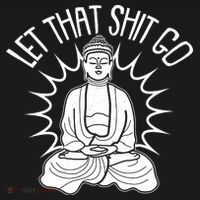 Yoga Buddha Let That Shit Go Ornament thumb 1