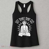 Yoga Buddha Let That Shit Go Women's Tank Top thumb 3