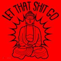 Yoga Buddha Let That Shit Go Santa Hat thumb 1