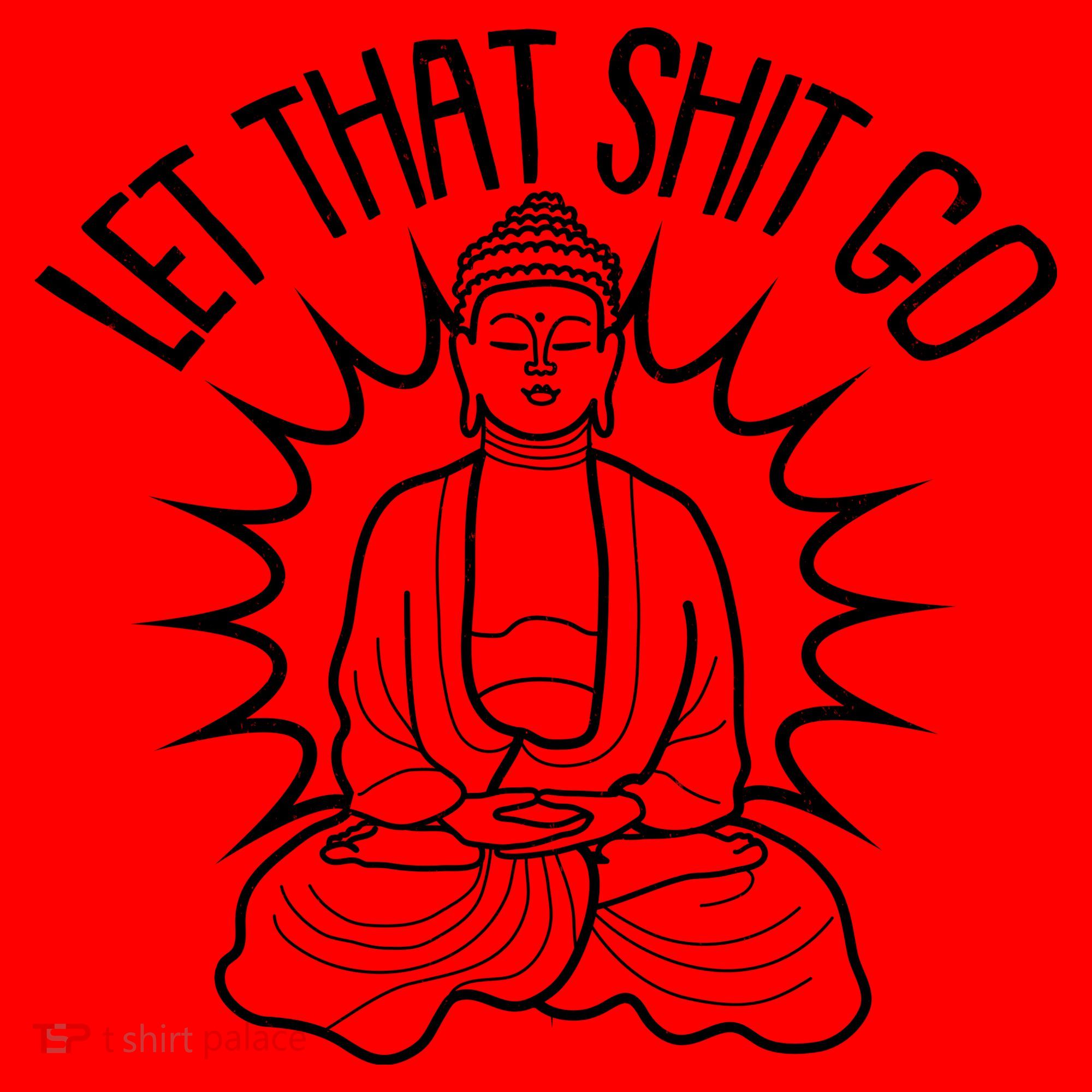 Yoga Buddha Let That Shit Go Santa Hat