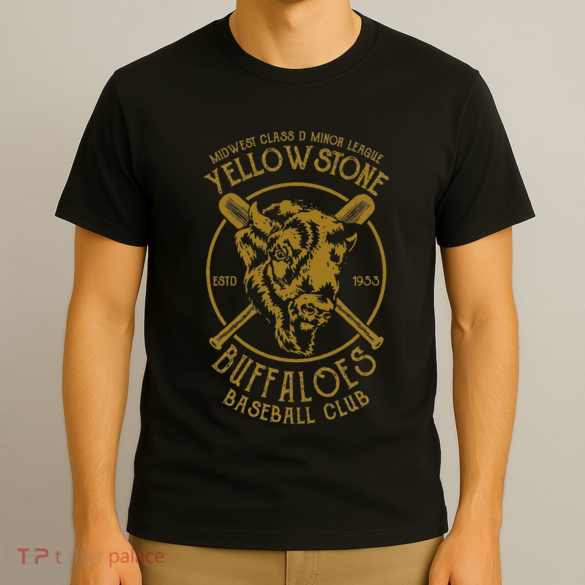 Yellowstone Buffaloes Minor League Retro Baseball Team T-Shirt