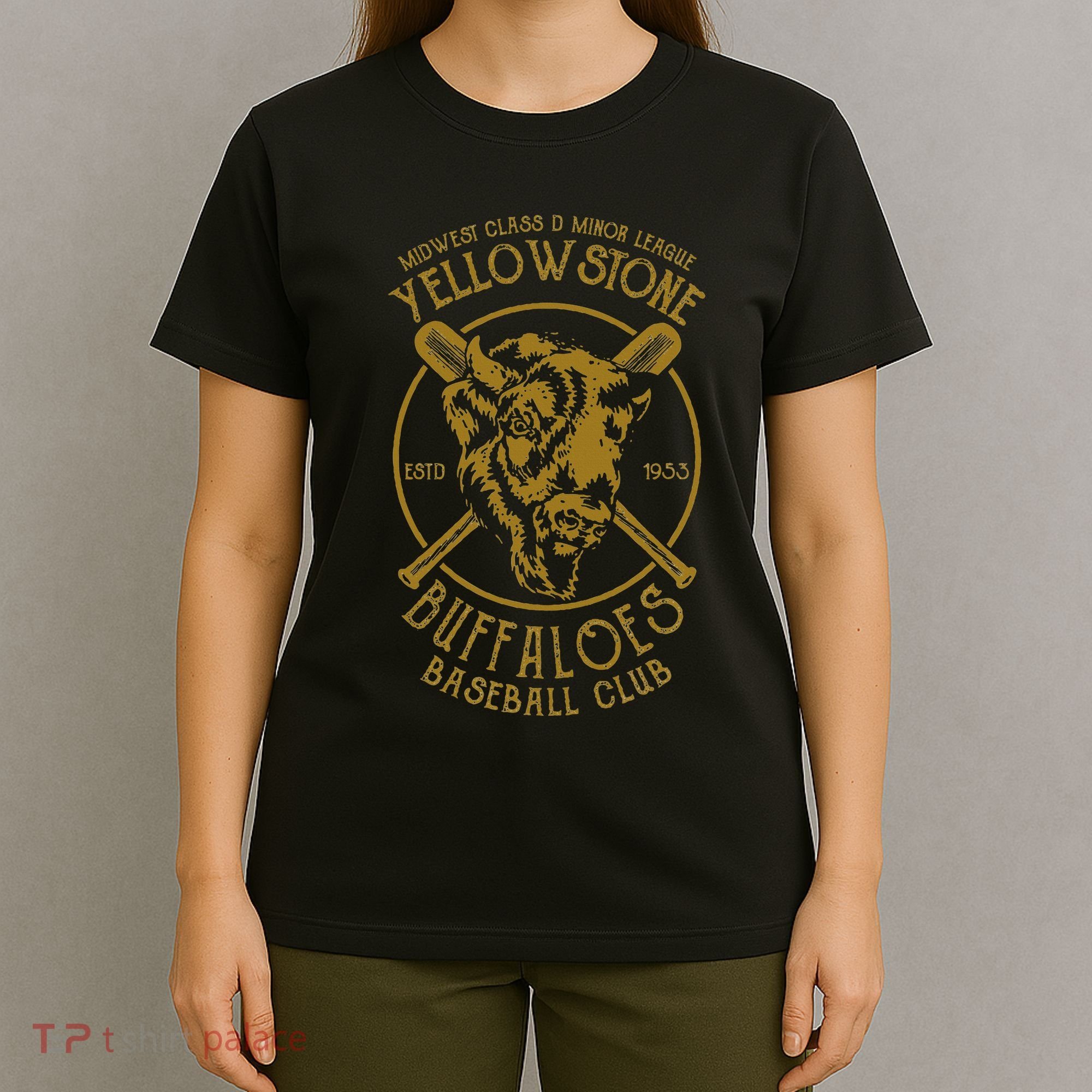 Yellowstone Buffaloes Minor League Retro Baseball Team T-Shirt