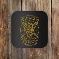 Yellowstone Buffaloes Minor League Retro Baseball Team Coaster thumb 0