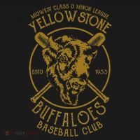Yellowstone Buffaloes Minor League Retro Baseball Team Polo thumb 3