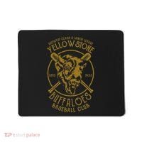 Yellowstone Buffaloes Minor League Retro Baseball Team Mousepad thumb 0