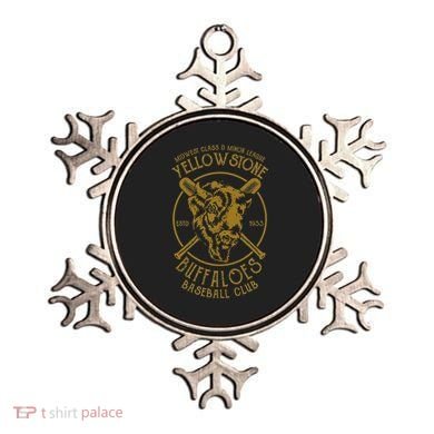 Yellowstone Buffaloes Minor League Retro Baseball Team Ornament