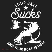 Your Bait Sucks And Your Boat Is Ugly Cool Gift Golf Towel thumb 3