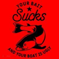 Your Bait Sucks And Your Boat Is Ugly Cool Gift Santa Hat thumb 1