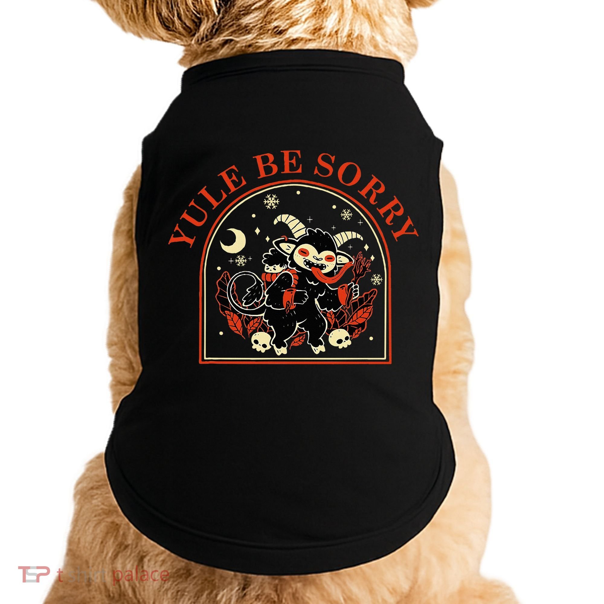 Yule Be Sorry Cute Krampus Dark Christmas Merry Krampus Doggie Tank