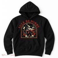 Yule Be Sorry Cute Krampus Dark Christmas Merry Krampus Hoodie thumb 0