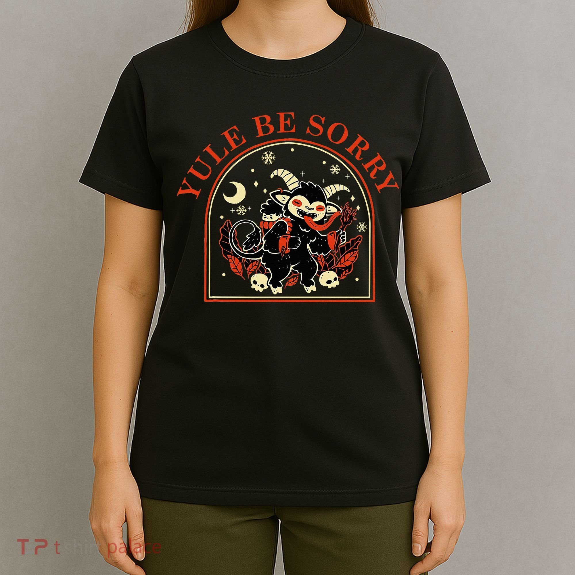 Yule Be Sorry Cute Krampus Dark Christmas Merry Krampus T-Shirt