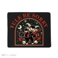 Yule Be Sorry Cute Krampus Dark Christmas Merry Krampus Mousepad thumb 0
