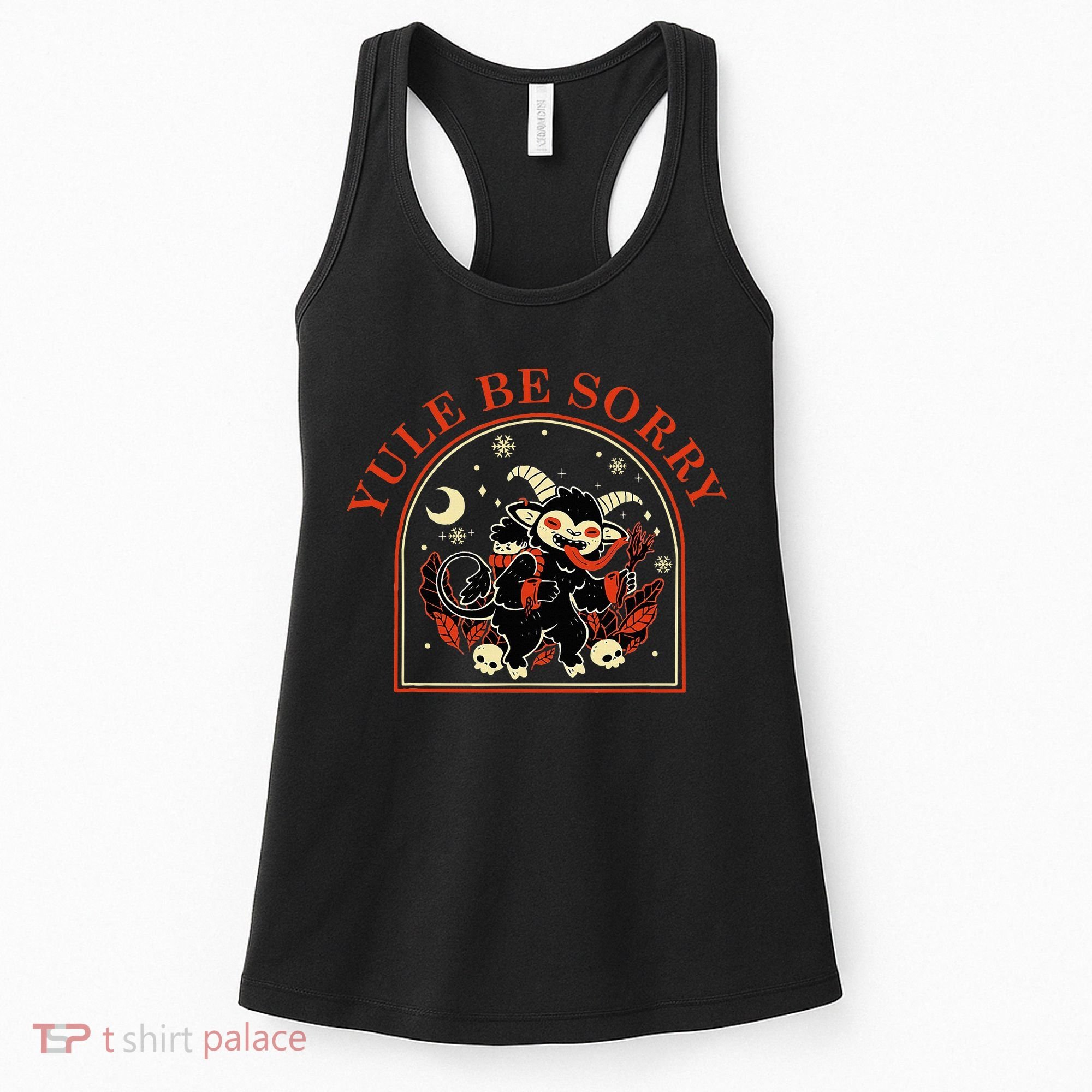 Yule Be Sorry Cute Krampus Dark Christmas Merry Krampus Women's Tank Top