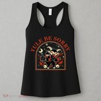 Yule Be Sorry Cute Krampus Dark Christmas Merry Krampus Women's Tank Top thumb 3
