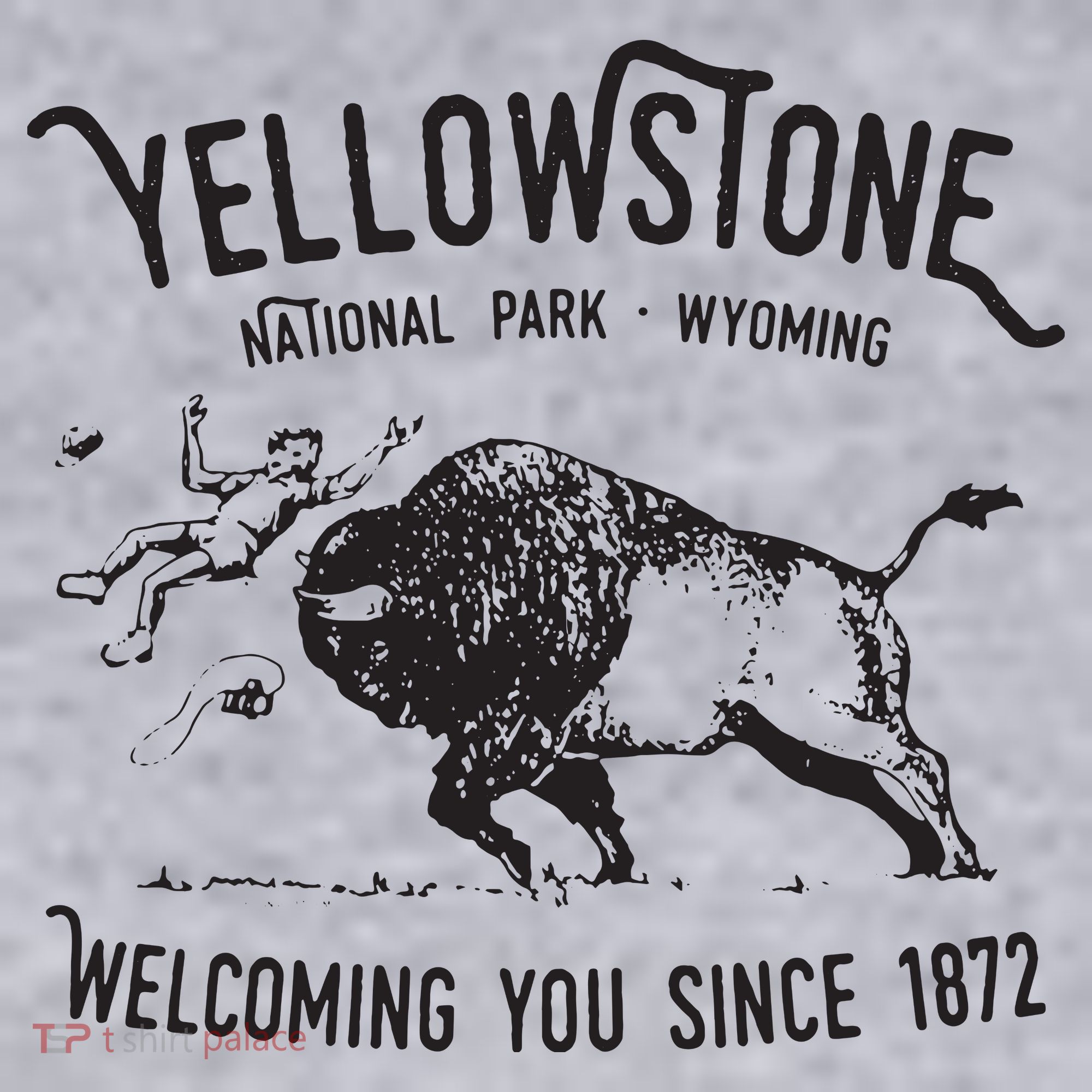 Yellowstone Bison Toss National Park Wyoming Women's Sweatshirt