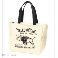 Yellowstone Bison Toss National Park Wyoming Tote Bag thumb 3