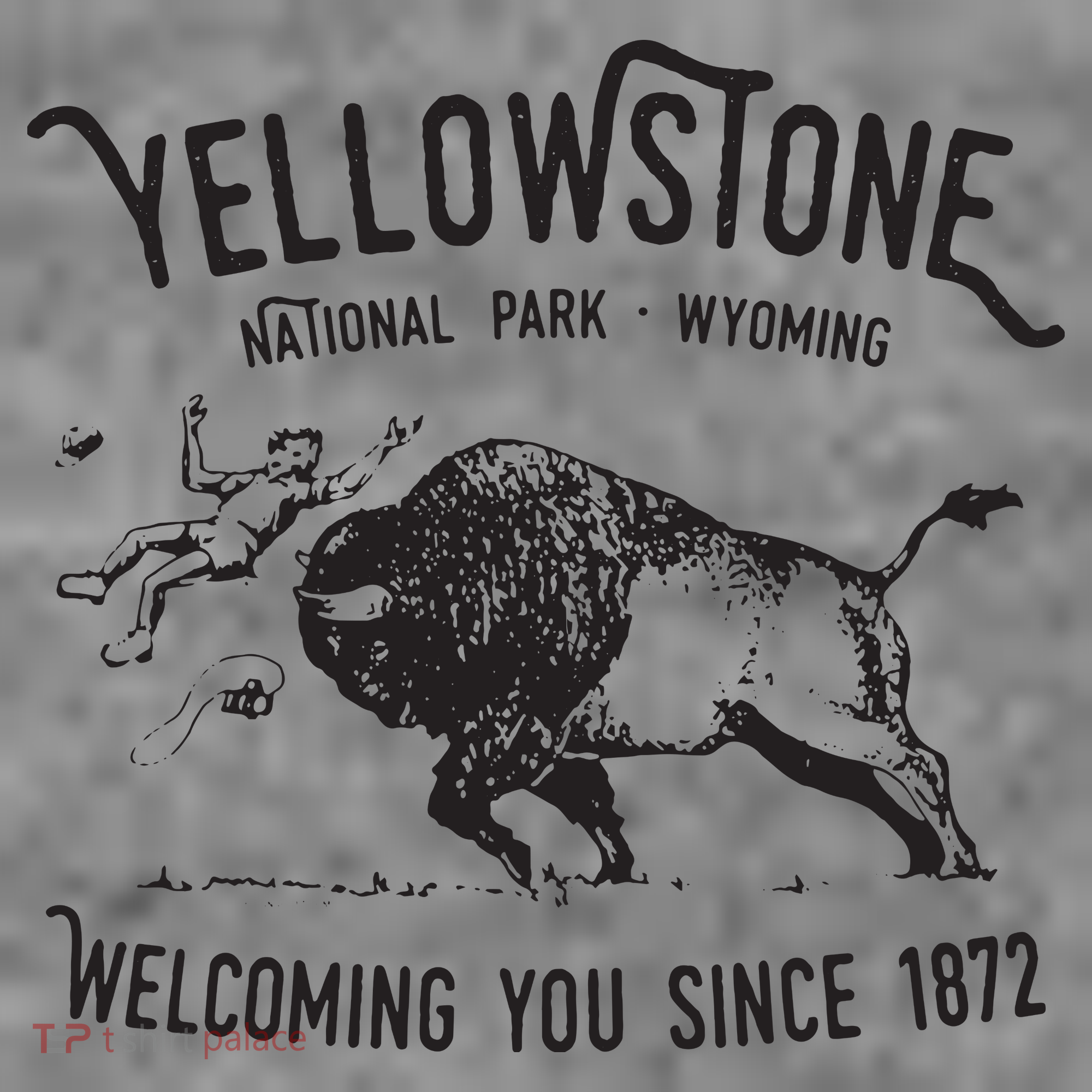 Yellowstone Bison Toss National Park Wyoming Toddler Hoodie