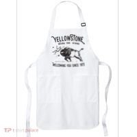 Yellowstone Bison Toss National Park Wyoming Apron thumb 0