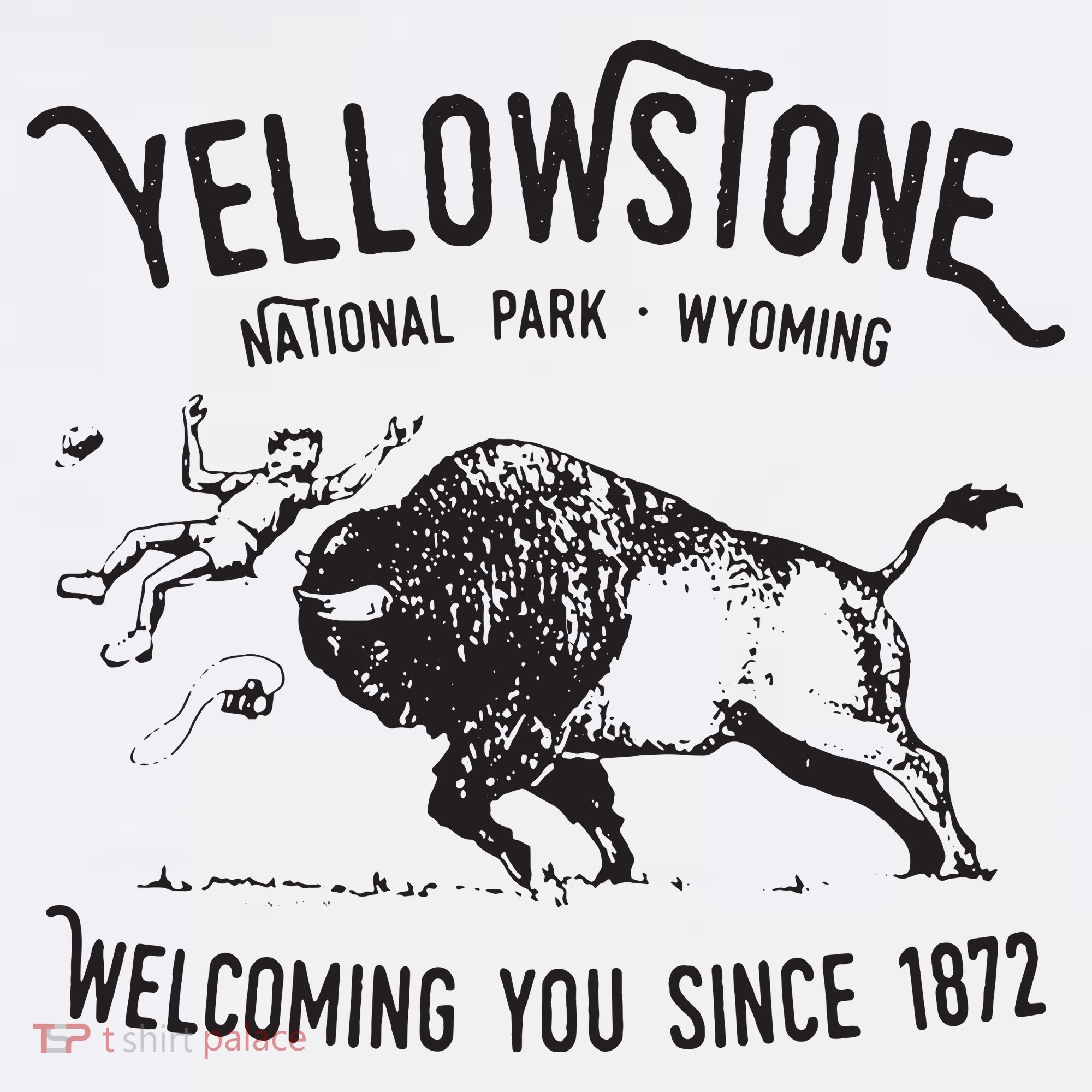 Yellowstone Bison Toss National Park Wyoming Apron