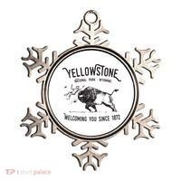 Yellowstone Bison Toss National Park Wyoming Ornament thumb 0