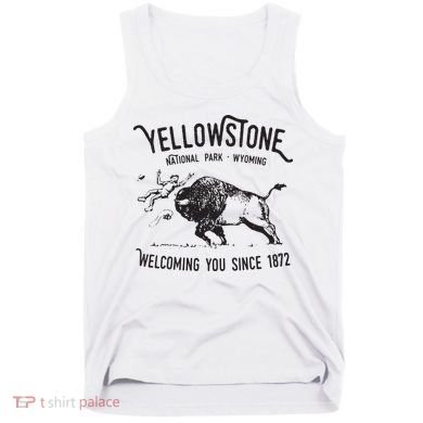 Yellowstone Bison Toss National Park Wyoming Tank Top