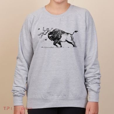 Yellowstone Bison Toss Warning Flyer Women's Sweatshirt