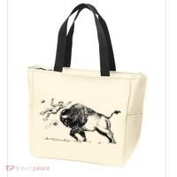 Yellowstone Bison Toss Warning Flyer Tote Bag thumb 3