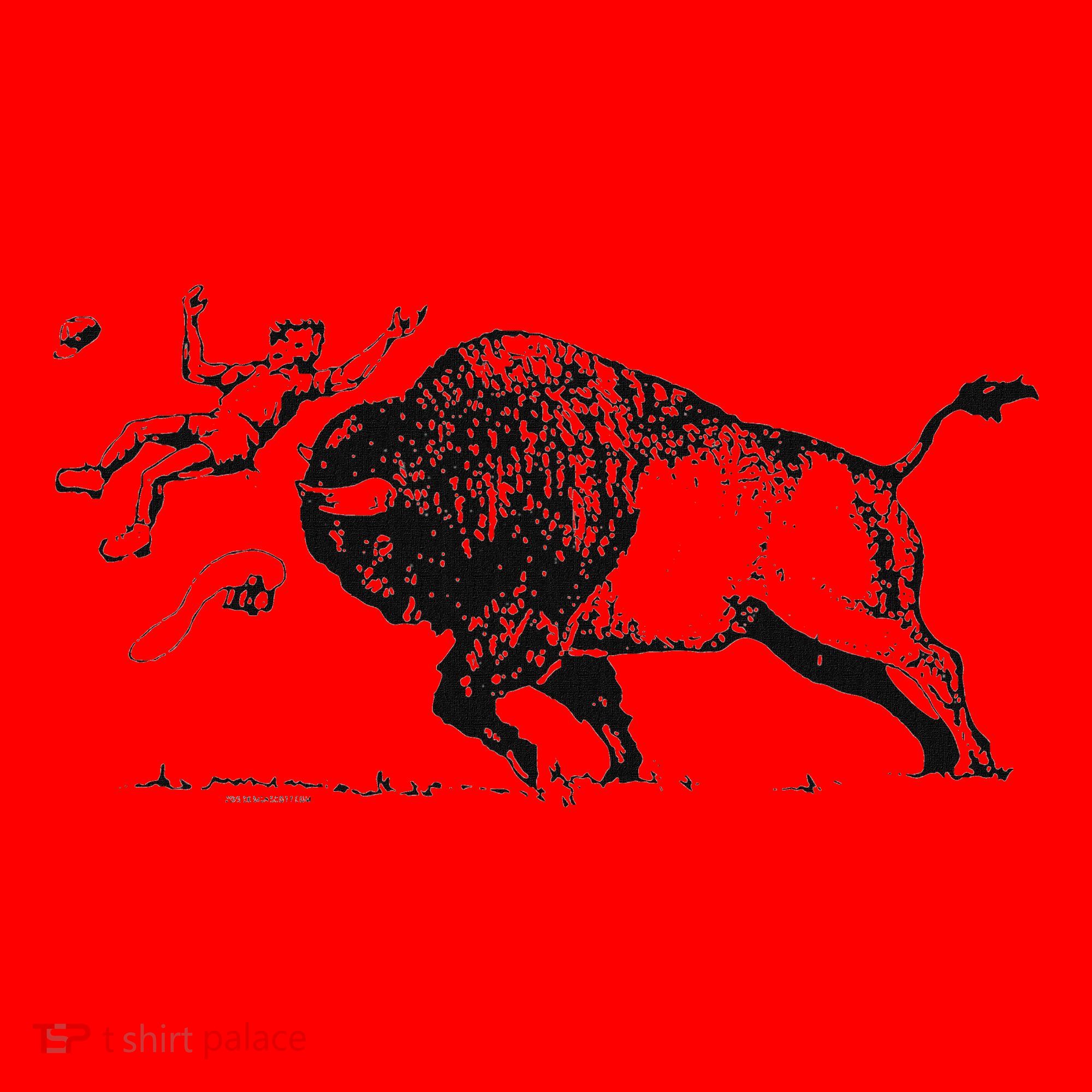Yellowstone Bison Toss Warning Flyer Santa Hat