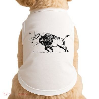 Yellowstone Bison Toss Warning Flyer Doggie Tank