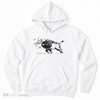 Yellowstone Bison Toss Warning Flyer Hoodie thumb 0