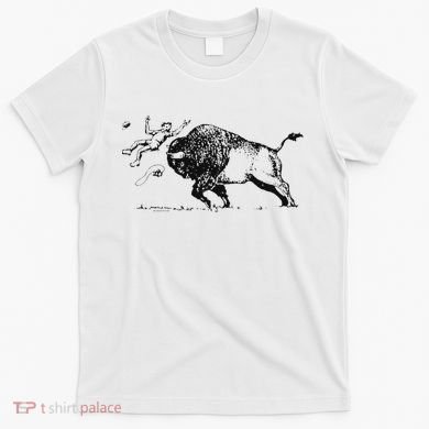 Yellowstone Bison Toss Warning Flyer T-Shirt