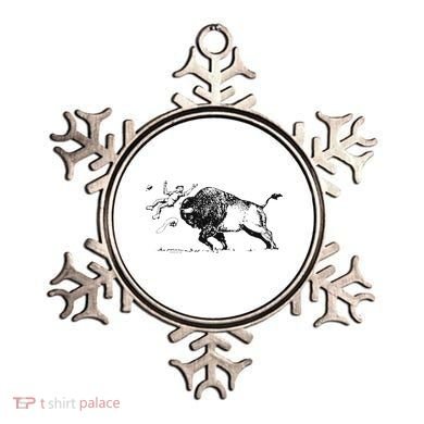 Yellowstone Bison Toss Warning Flyer Ornament
