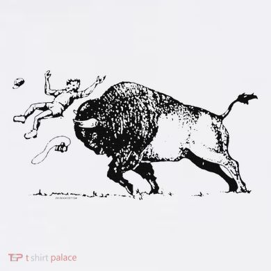 Yellowstone Bison Toss Warning Flyer Ornament