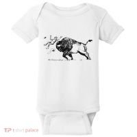 Yellowstone Bison Toss Warning Flyer Baby Bodysuit thumb 0