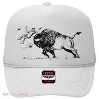 Yellowstone Bison Toss Warning Flyer Hat thumb 0